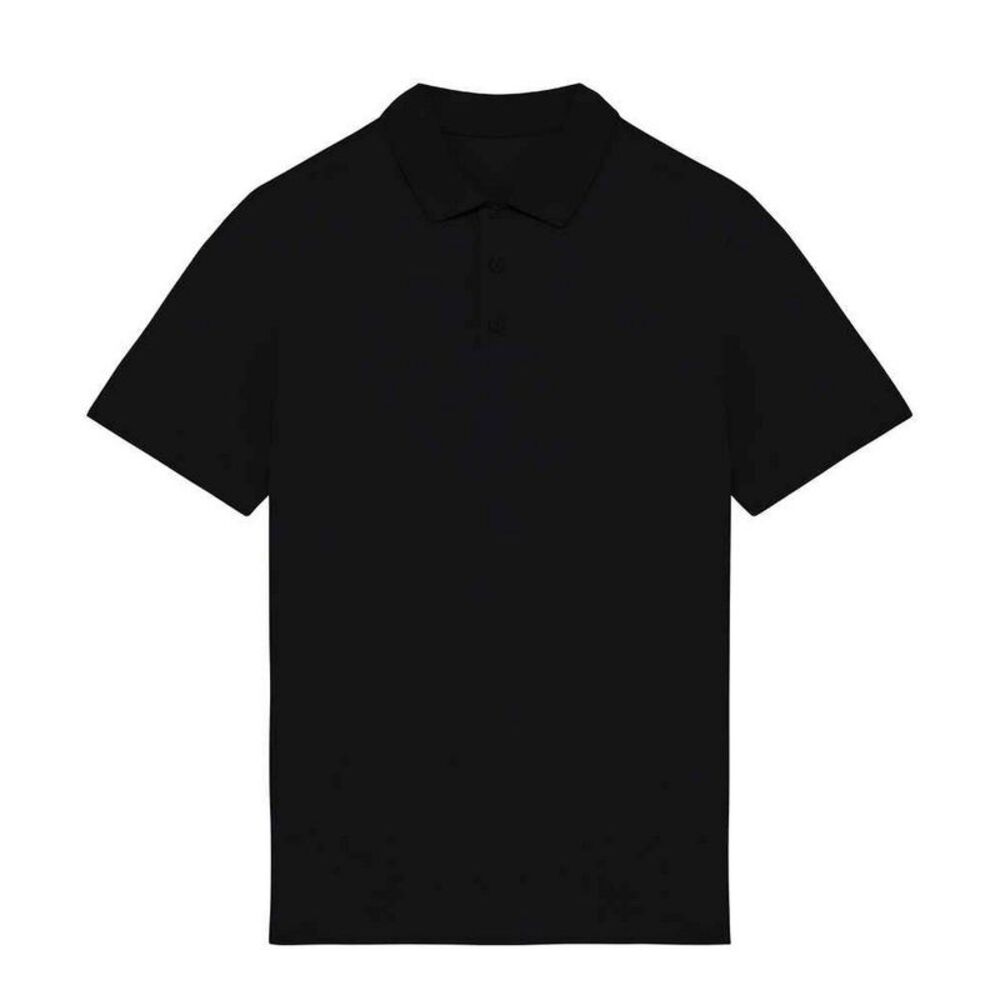 Native Spirit Mens Jersey Polo Shirt / Black